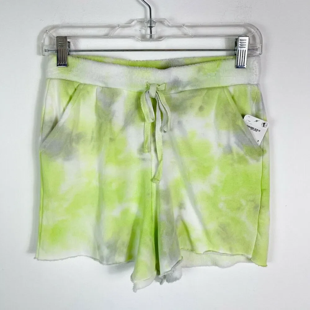 Free People NWT Women's Drawstring Kelly Washed Tie Dye Shorts Size M - Picture 2 of 6